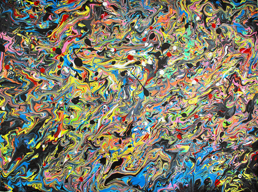 900x669 Night Watch - Psychedelic Painting