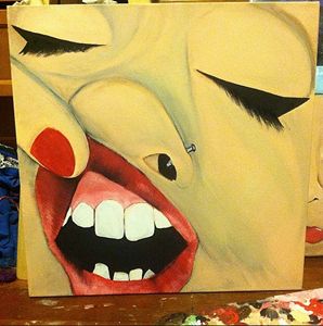 298x300 Patrick Bateman American Psycho - Psycho Painting