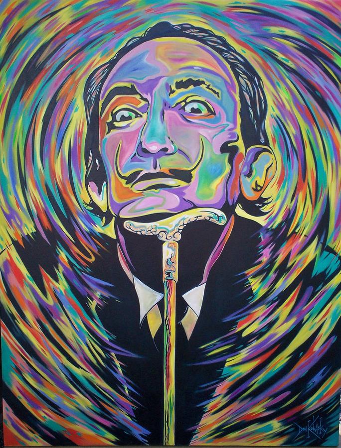 684x900 Psycho Dali Painting By Don Kobasky - Psycho Painting