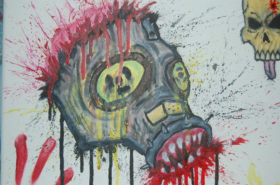 900x597 Toxic Psycho Painting Close Up By Robotwarrior - Psycho Painting