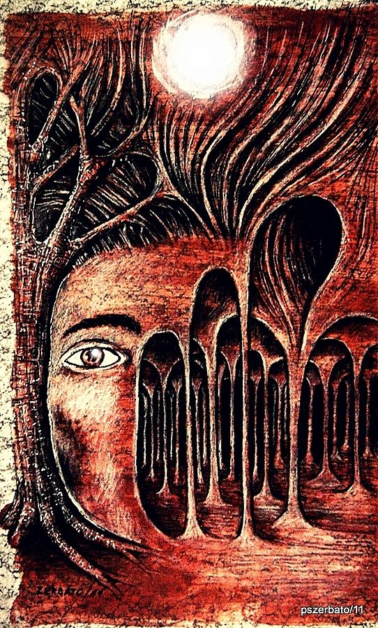 542x900 Psychological Labyrinth Digital Art By Paulo Zerbato - Psychology Painting