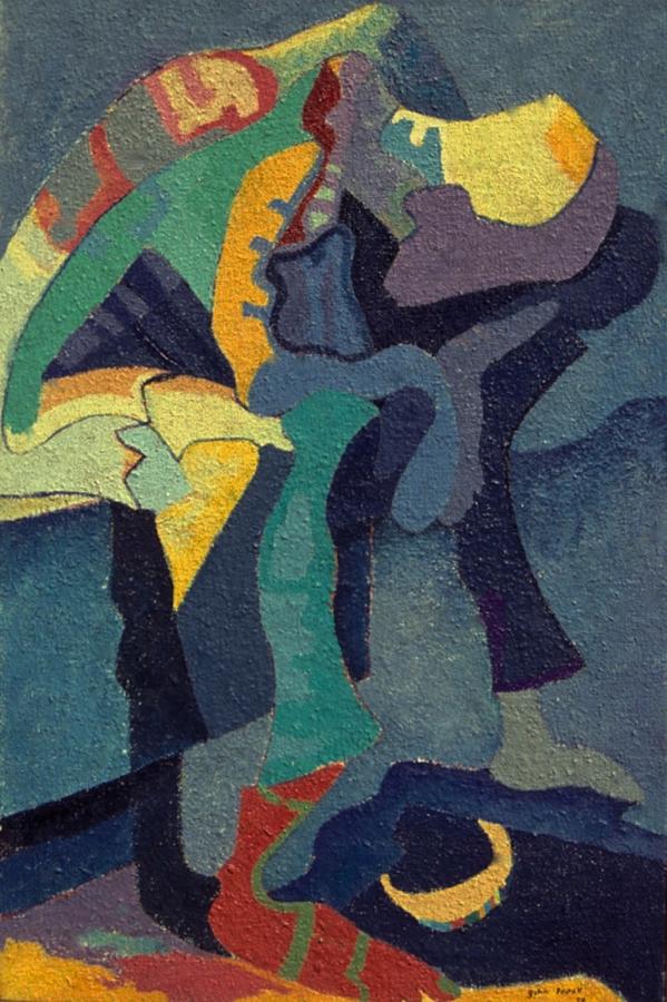 599x900 The Psychology Of Time 1 Painting By John Powell - Psychology Painting