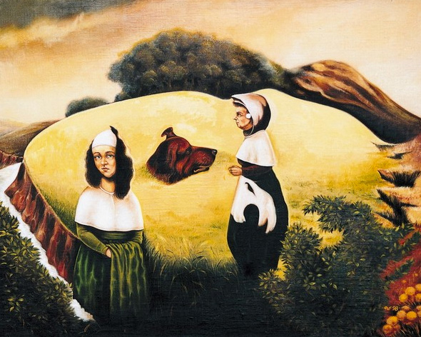 590x472 What Do You See Optical Illusion What Is Psychology - Psychology Painting