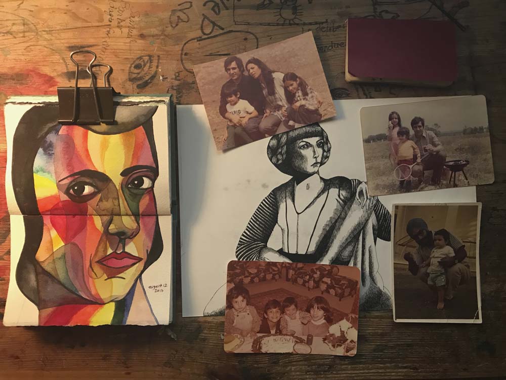 1000x750 New Watercolor Painting } Colorful Womanthe Psychology - Psychology Painting