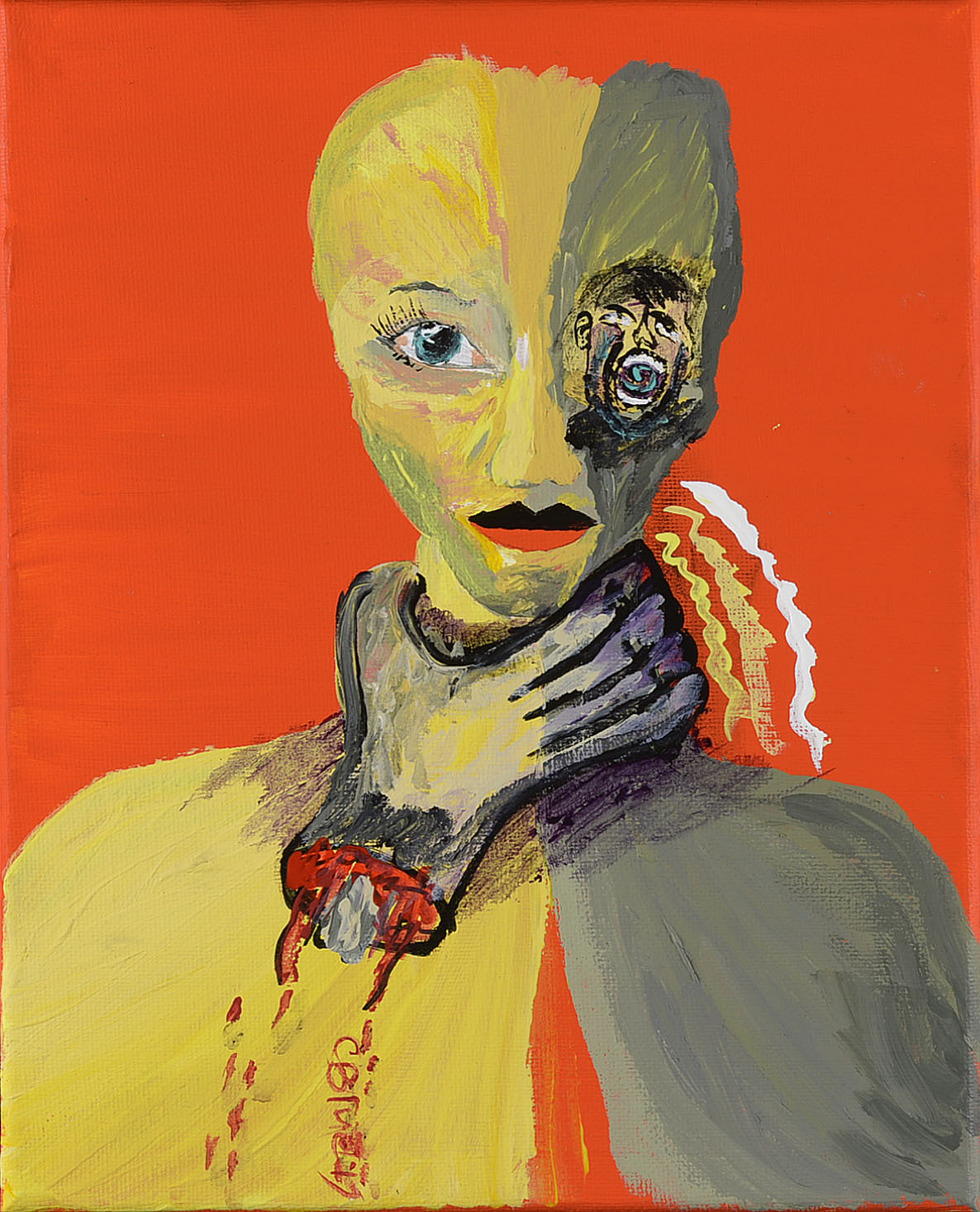 1186x1467 C. Blue Art - Ptsd Painting