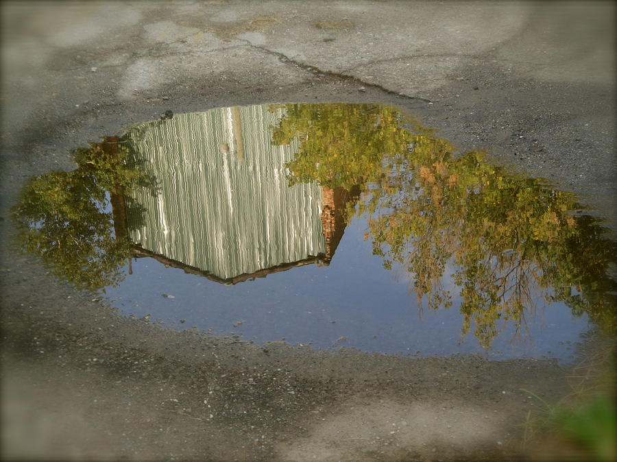 900x674 Puddle Painting Photograph By Alison Foster - Puddle Painting