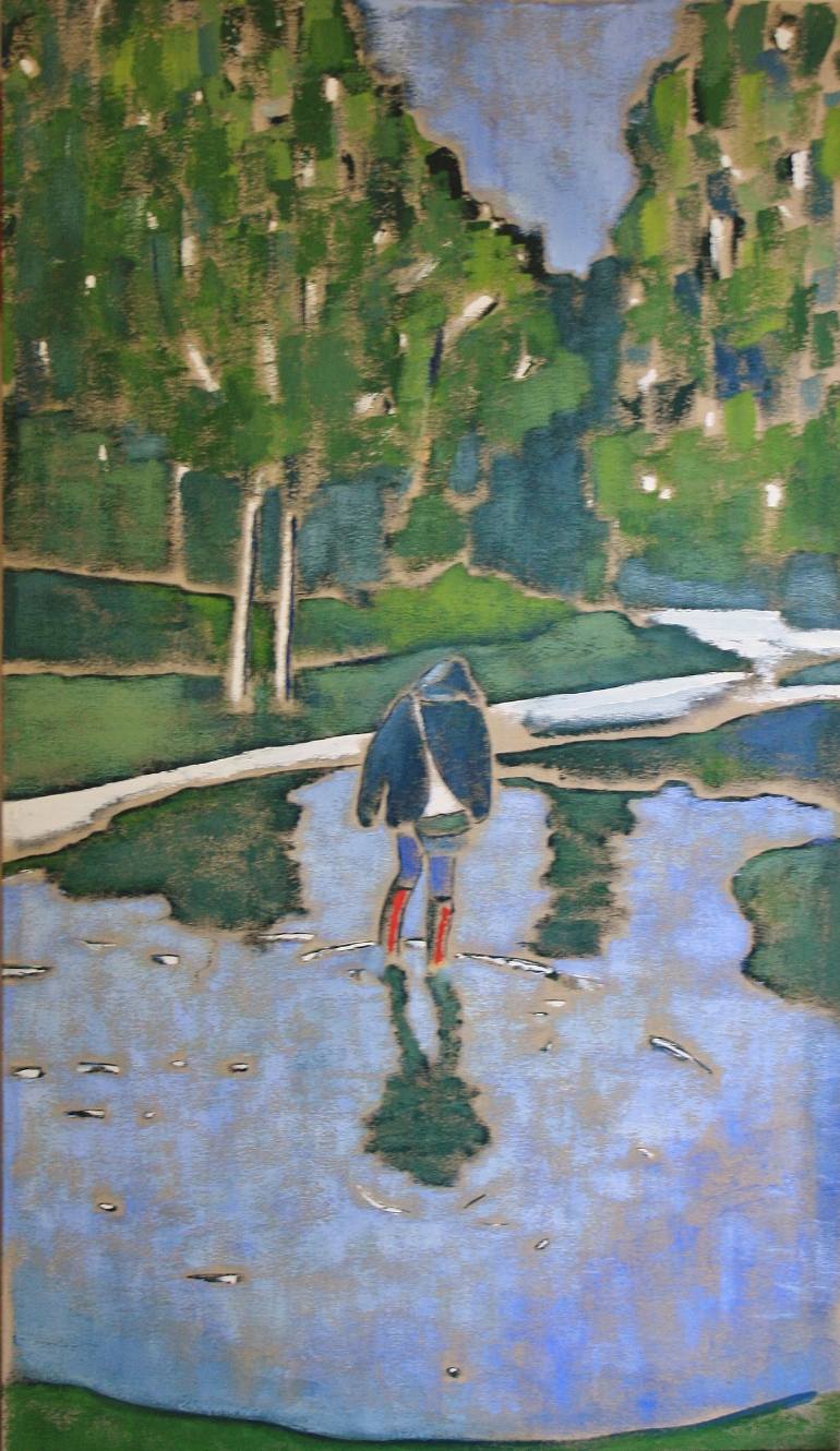 770x1330 Saatchi Art Puddle Painting By Jon Solaun Yague - Puddle Painting