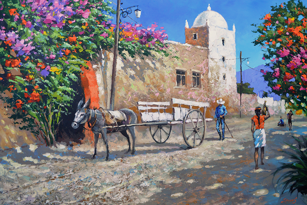 1052x704 Pueblo - Pueblo Painting