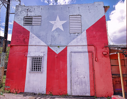 497x390 Puerto Rico Island Defaults For First Time In History - Puerto Rican Flag Painting