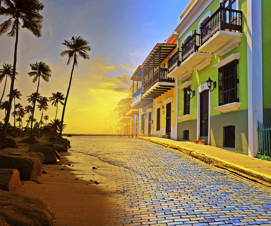 900x750 Puerto Rico Collage 2 Photograph By Stephen Anderson - Puerto Rico Painting