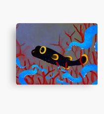 210x230 Puffer Fish Painting Amp Mixed Media Canvas Prints Redbubble - Puffer Fish Painting