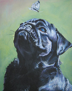 240x300 Pug Paintings Fine Art America - Pug Painting