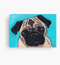 210x230 Pug Painting Amp Mixed Media Canvas Prints Redbubble - Pug Painting Canvas