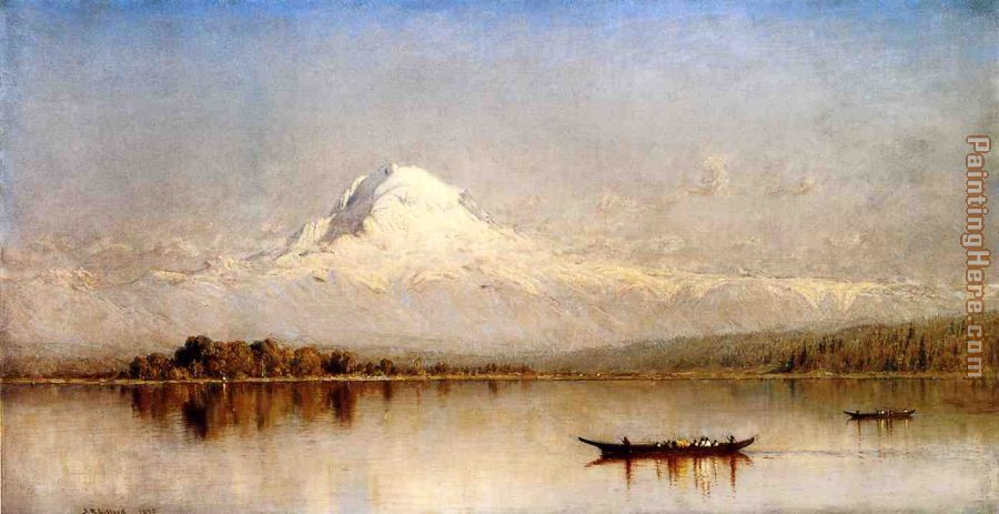 900x463 Sanford Robinson Gifford Mount Rainier, Bay Of Tacoma, Puget Sound - Puget Sound Painting