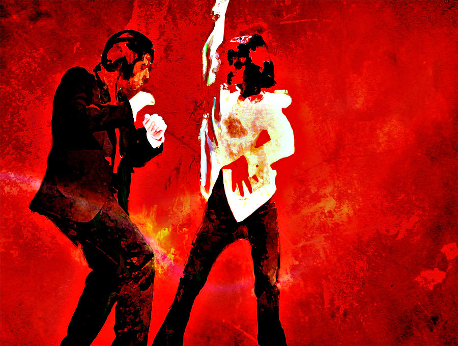 900x679 Pulp Fiction Dance 2 Painting By Brian Reaves - Pulp Fiction Painting