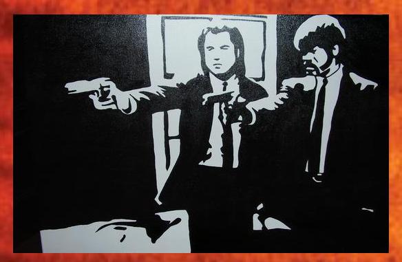 584x381 Pulp Fiction Painting - Pulp Fiction Painting