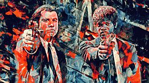 300x167 Pulp Fiction Painting - Pulp Fiction Painting