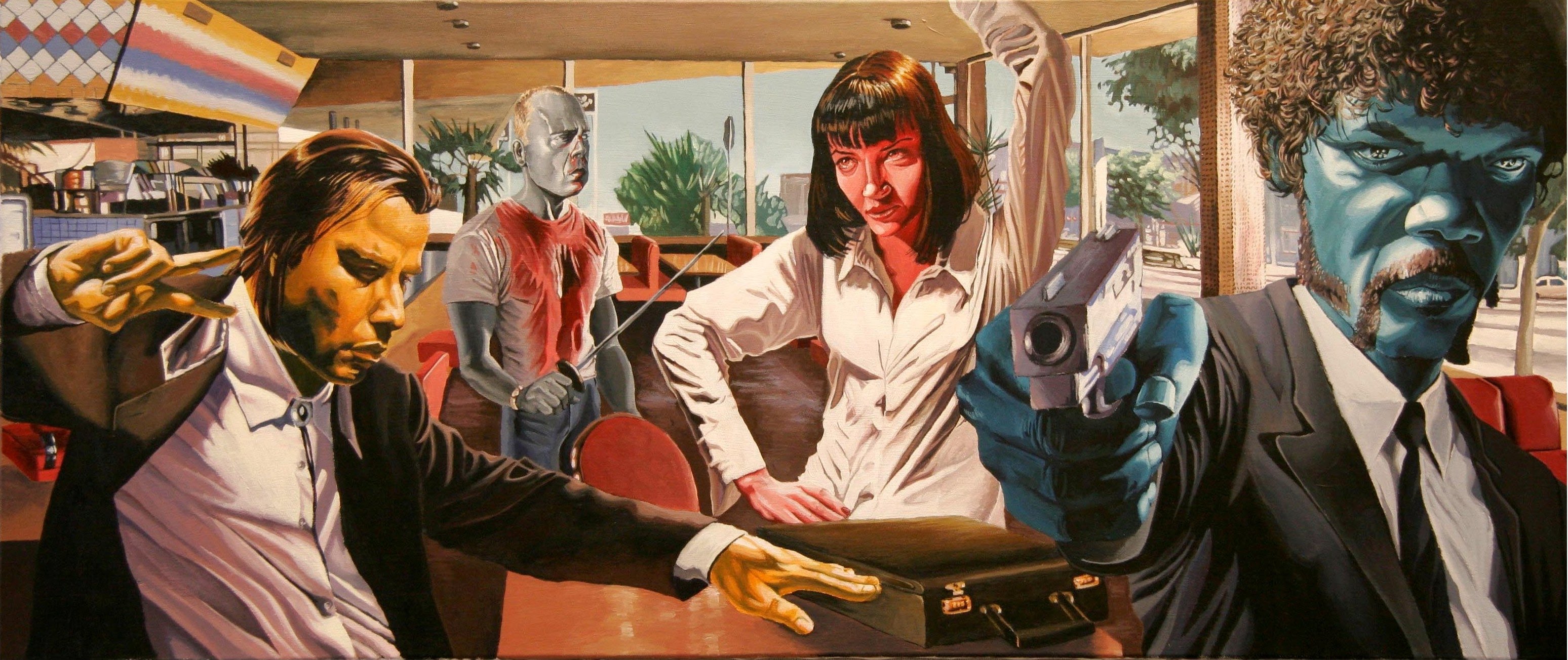 Pulp Fiction Painting At Paintingvalley Com Explore Collection Images, Photos, Reviews
