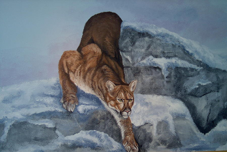900x603 Puma Painting By Sherri Menozzi - Puma Painting