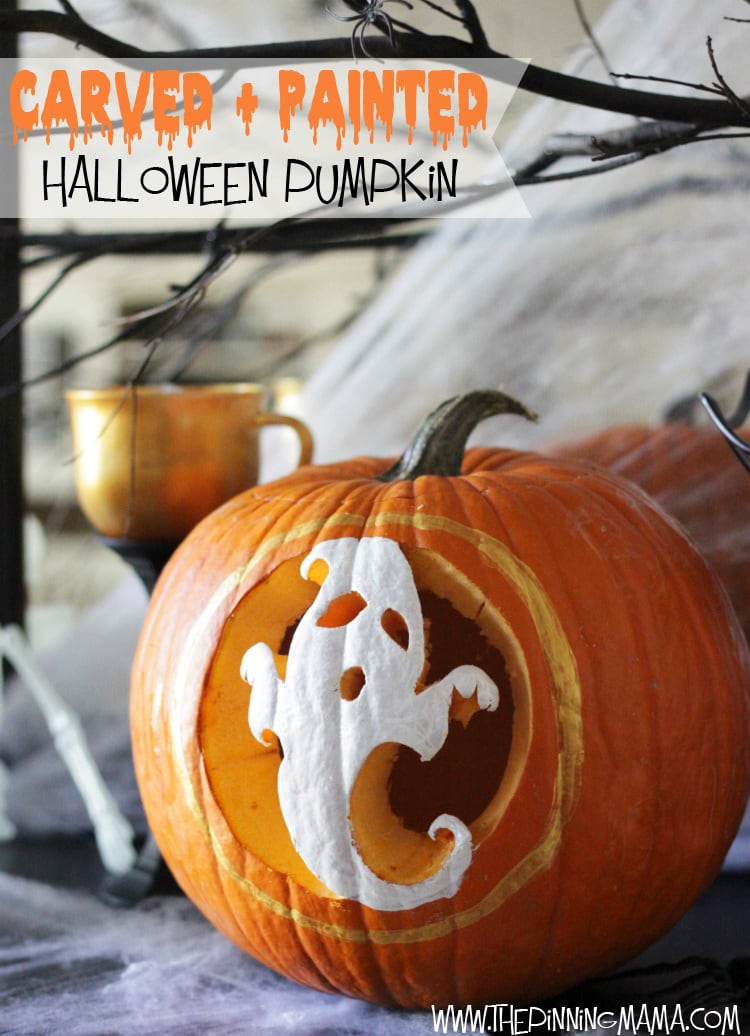 Pumpkin Carving Painting at PaintingValley.com | Explore collection of ...