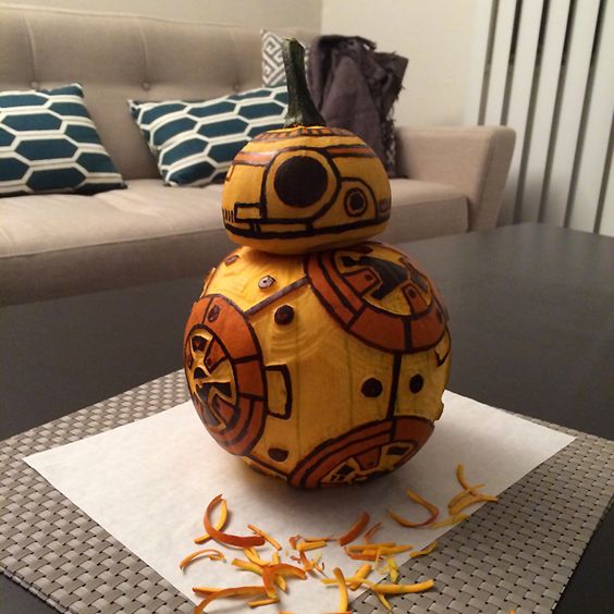 564x564 42 Geek And Nerdy Pumpkin Ideas For Halloween - Pumpkin Carving Painting