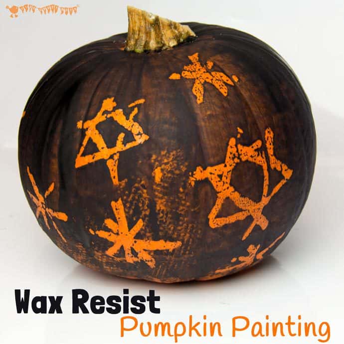 690x690 Wax Resist - Pumpkin Carving Painting