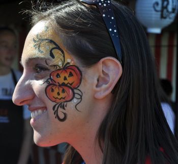 350x321 Pumpkin Face Painting Images - Pumpkin Face Painting
