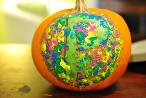 500x336 Four No Cut Pumpkin Decorating Ideas For Kids Young House Love - Pumpkin Painting For Kids