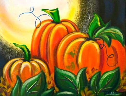 523x397 Pumpkin Patch - Pumpkin Patch Painting