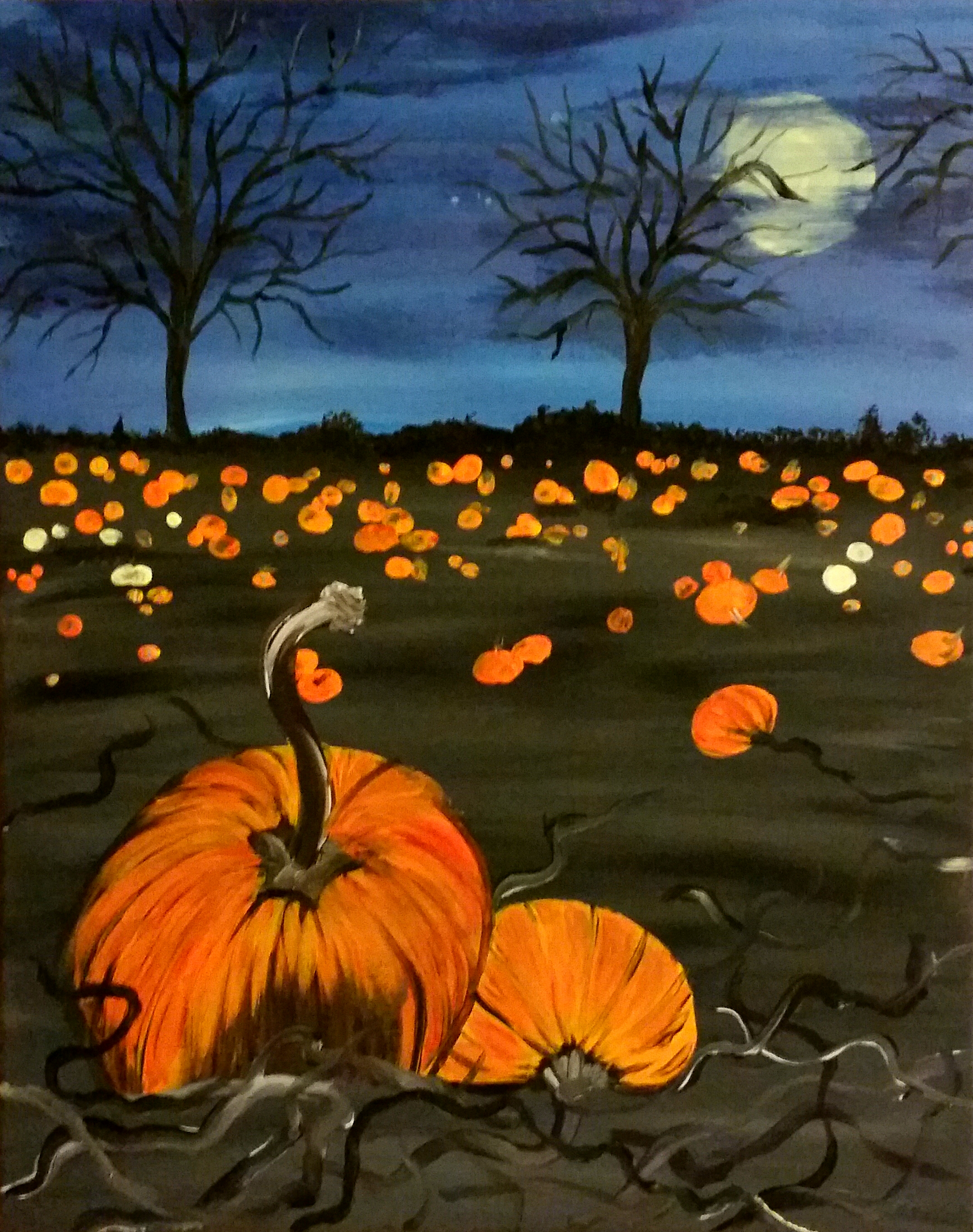 2330x2951 K 1st Pumpkin Patch Drawing - Pumpkin Patch Painting