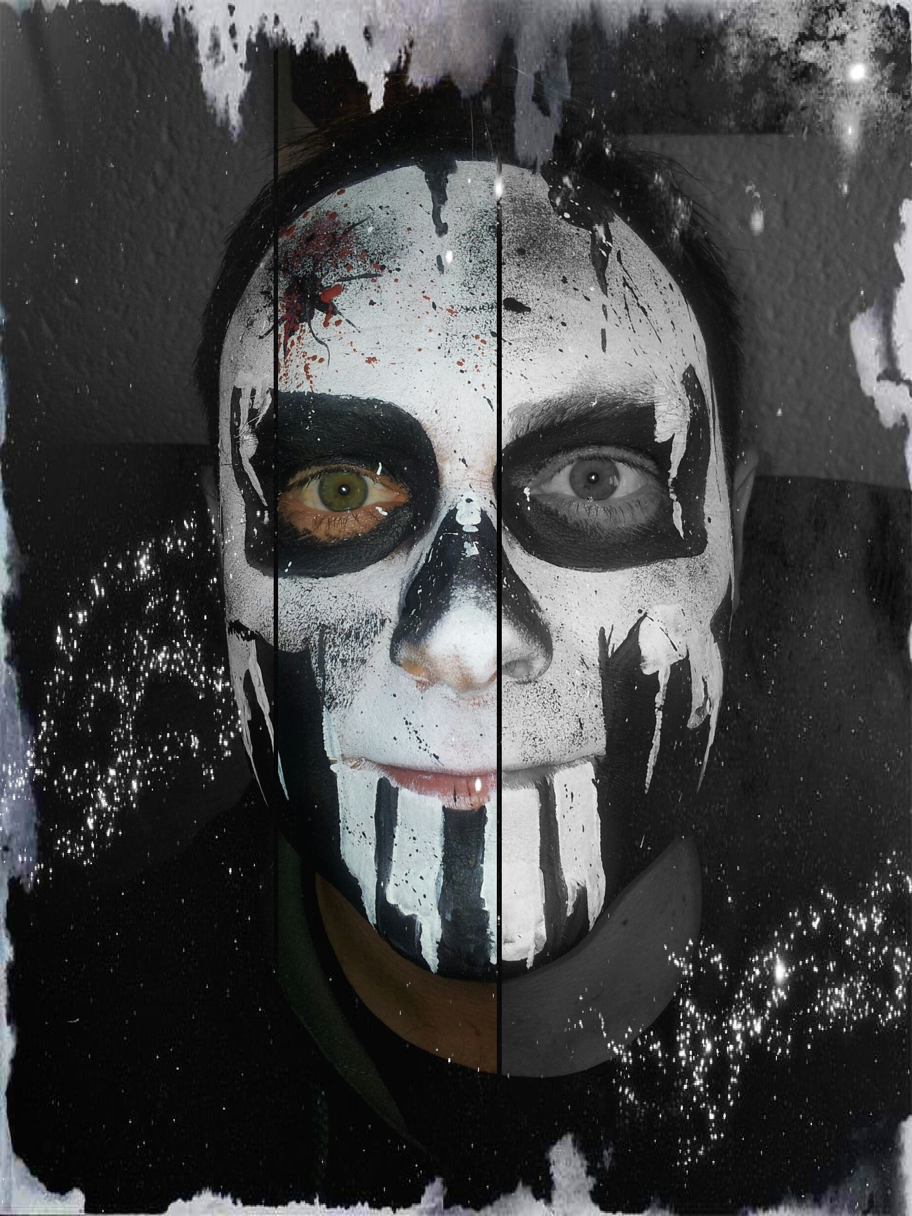 1843x2458 The Punisher. Painted By Monique Naude Never Grow Up Face - Punisher Skull Face Painting