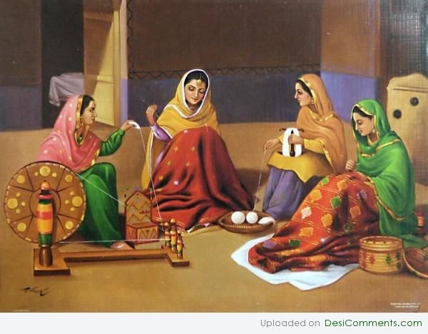 600x469 Punjabi Painting Paintings Paintings, Pictures - Punjabi Painting