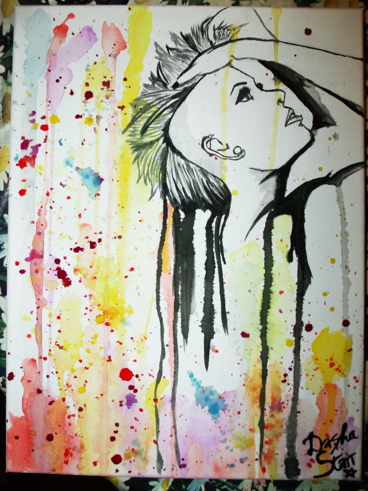 720x960 Punk Splatter Painting By Dashastarrofficial - Punk Painting
