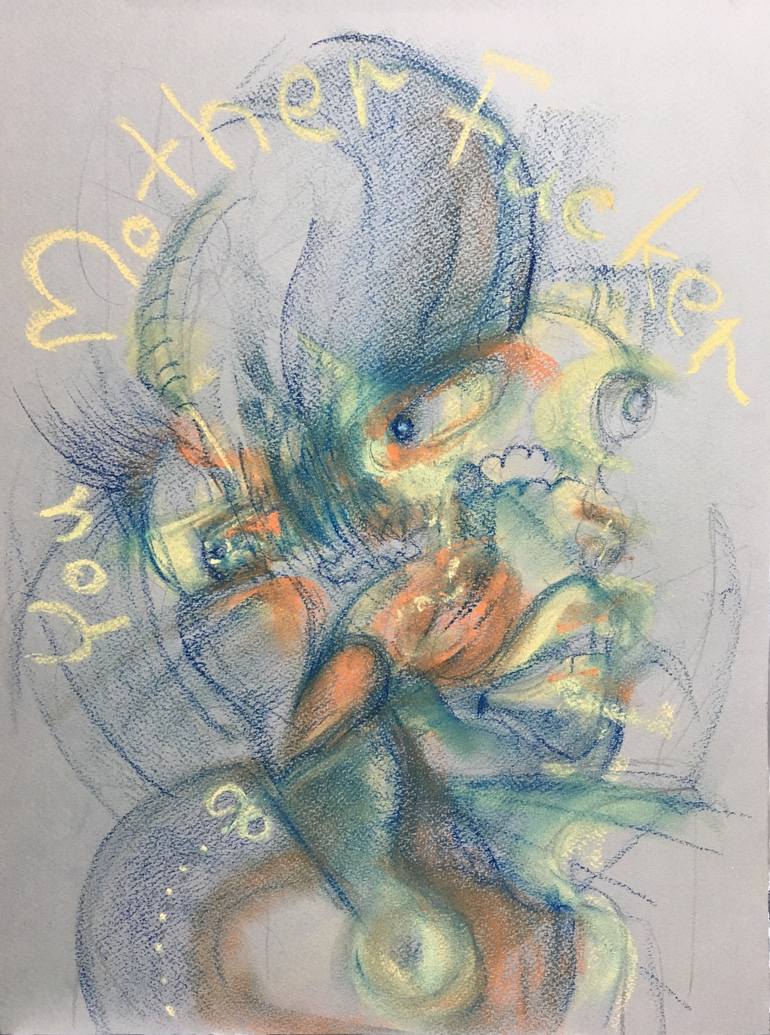 770x1035 Saatchi Art Back To The 70s! Back To Punk! Painting By Quango Leung - Punk Painting