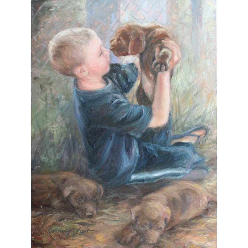 800x800 Puppy Love - Puppy Love Painting