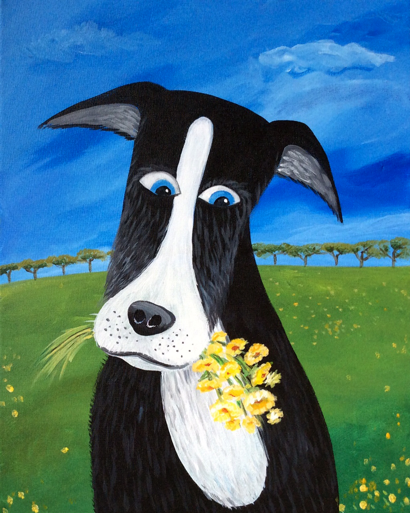 800x1000 Puppy Love Painting Painting Gallery, Girls Night - Puppy Love Painting