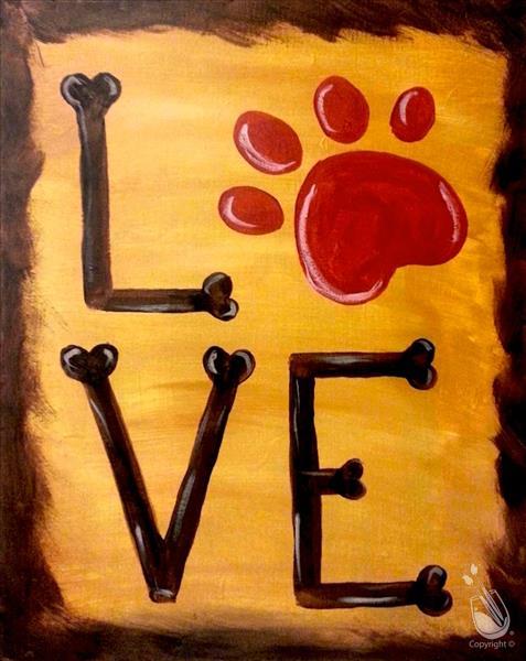 477x600 Puppy Love All Ages - Puppy Love Painting