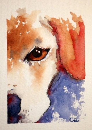318x450 Blog Planetjune By June Gilbank A Puppy Painting - Puppy Painting