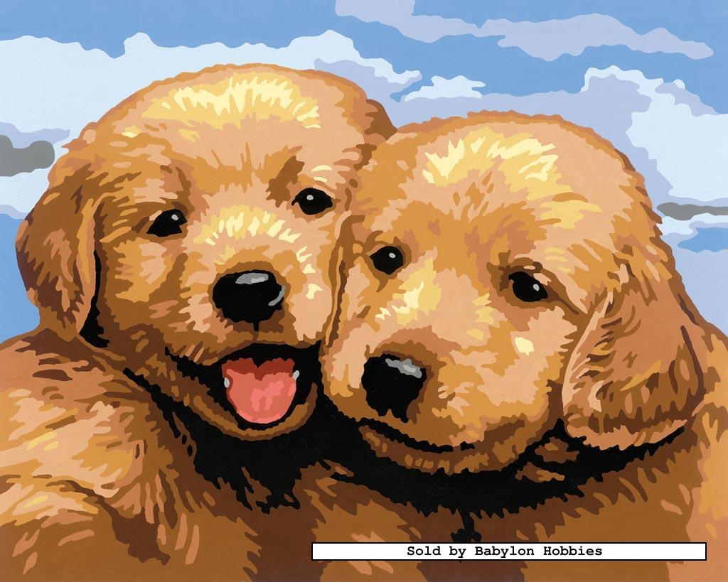 1024x819 Painting By Numbers - Puppy Painting