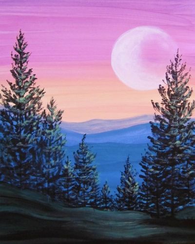 400x500 Join Us For A Paint Nite Event Sat Nov 25, 2017 - Purchase Bob Ross Painting