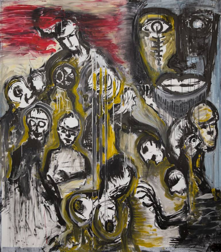 770x877 Saatchi Art Purgatory Of Purgatories Painting By Tomas Bokor - Purgatory Painting