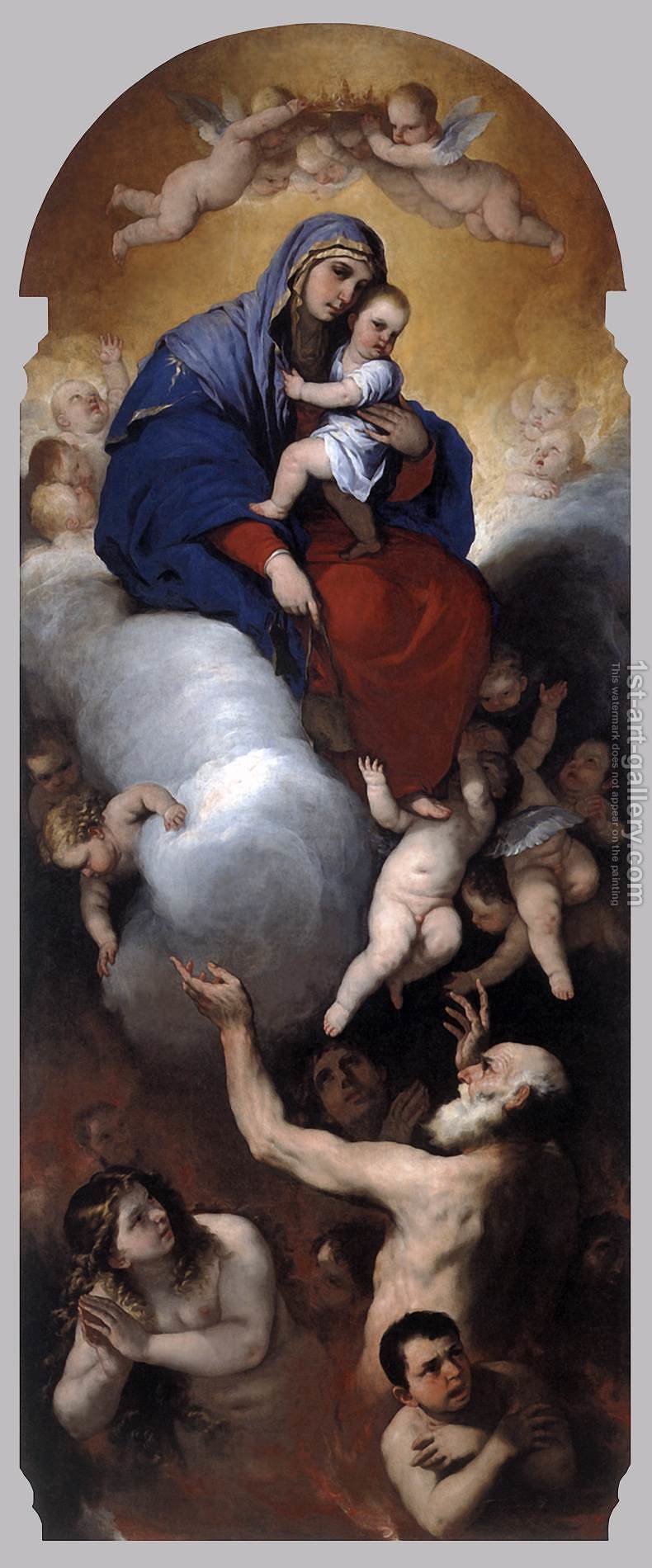 790x1900 Virgin And Child With Souls In Purgatory Luca Giordano - Purgatory Painting