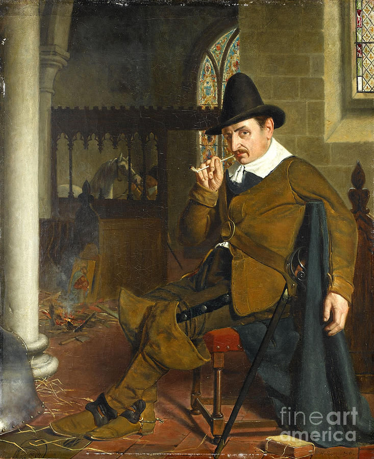 733x900 Puritan Barracks Painting By Motionage Designs - Puritan Painting