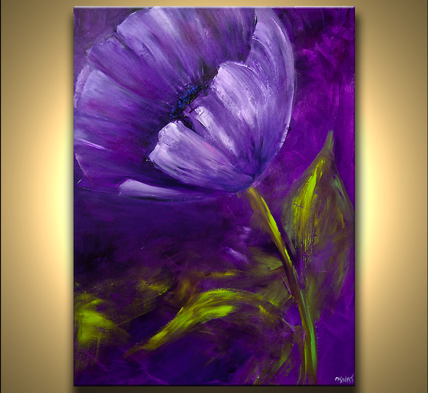 850x781 Painting - Purple And Green Painting