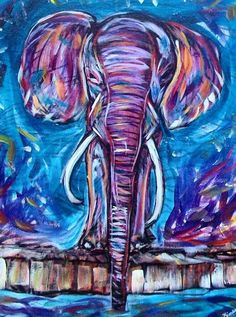 236x317 New!!! - Purple Elephant Painting