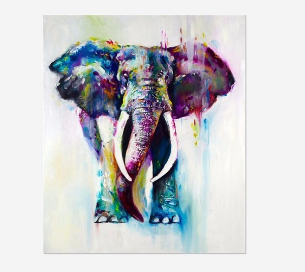 Purple Elephant Painting at PaintingValley.com | Explore collection of ...