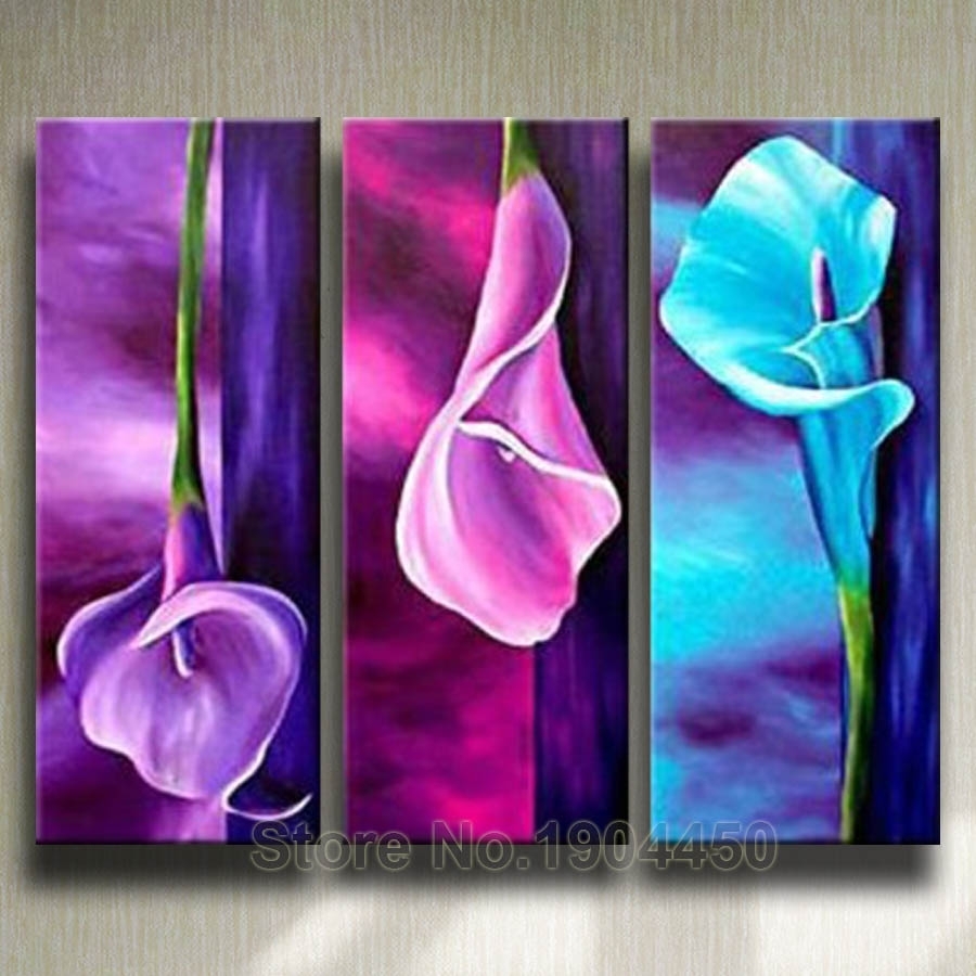 900x900 View Gallery Of Purple Flowers Canvas Wall Art (Showing 13 Of 15 - Purple Flower Painting Canvas