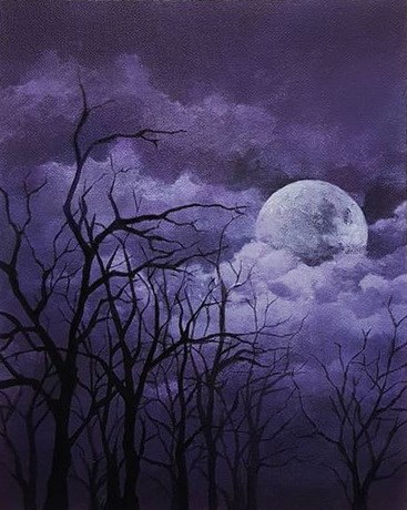 367x460 Paintclub Galway - Purple Moon Painting