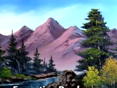 450x337 Purple Mountain Range - Purple Mountain Painting