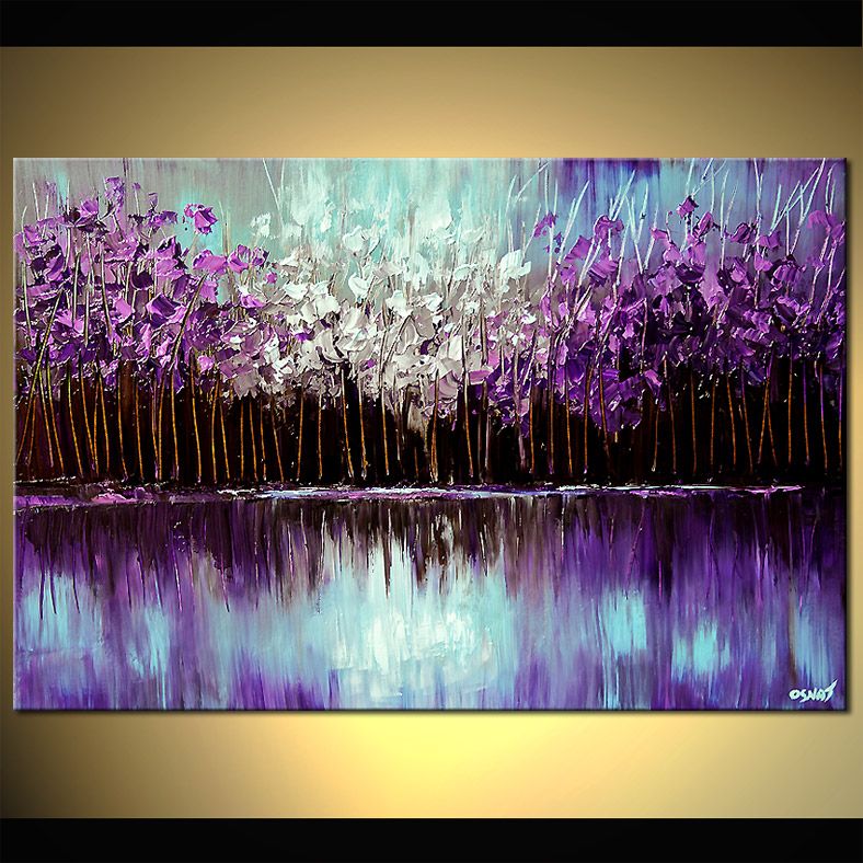 788x788 Original Abstract Art Paintings By Osnat - Purple Painting